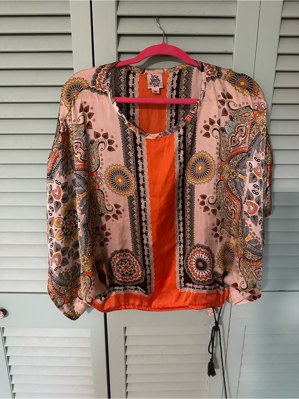 Ivy Jane Orange Paisley blouse